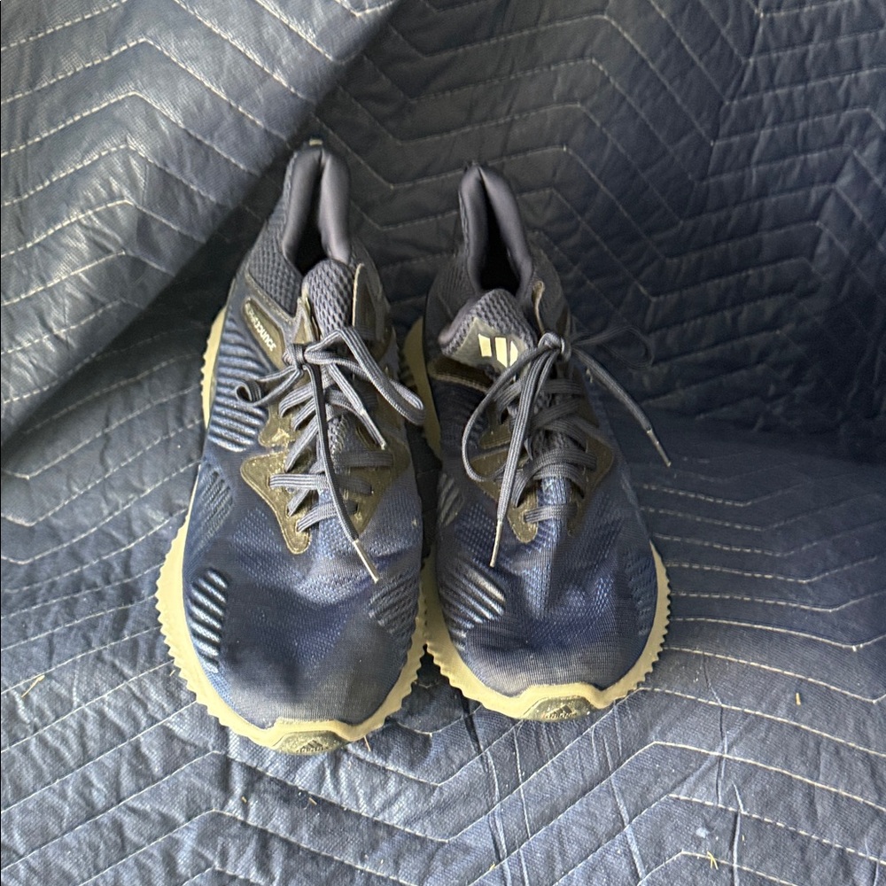 Men's Navy Adidas Running Shoes Alpha Bounce